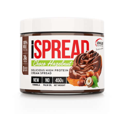 Gustari si bauturi proteice - Crema tartinabila cu proteine, Genius Nutrition, iSpread, borcan de 450 de grame