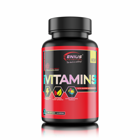 Magneziu - Complex de vitamine, Genius Nutrition, iVitamins, 60 de capsule