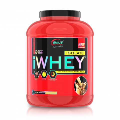 Nutritie sportiva - Izolat proteic, Genius Nutrition, iWhey Isolate, 2kg, pudra proteica