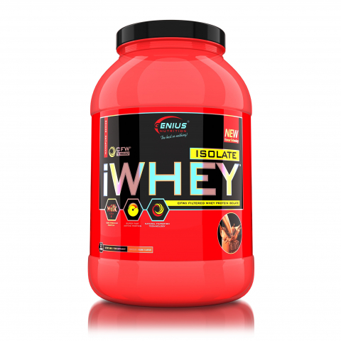 Izolat - Izolat proteic, Genius Nutrition, iWhey Isolate, 900 de grame, pudra proteica