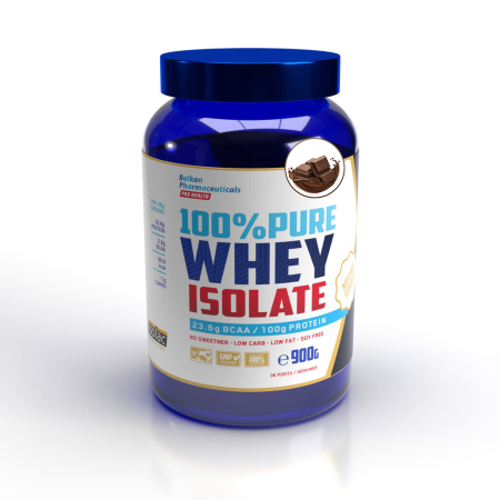 Proteina - Izolat proteic, Balkan Pharmaceuticals, 100% Pure Whey Isolate, 900 grame, pudra proteica