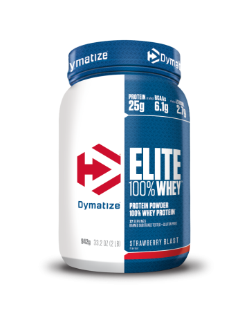 Concentrat - Izolat proteic, Dymatize, Elite Whey Protein, 907 grame, pudra proteica