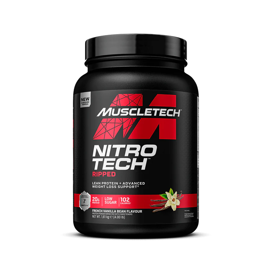 Proteina - Izolat proteic, Muscletech, Nitro Tech Ripped, 1.87kg, pudra proteica