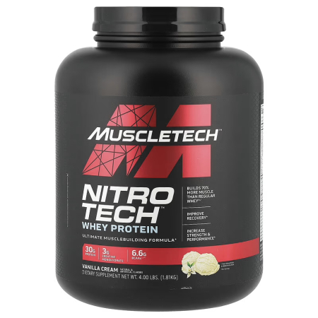 Izolat proteic, Muscletech, Nitro Tech Whey Protein, 1.81kg, pudra proteica [0]