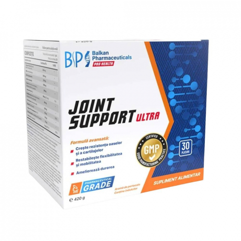 Sanatate articulatii - Supliment pentru articulatii, Balkan Pharmaceuticals, Joint Support Ultra, 30 plicuri de 14 grame de pudra