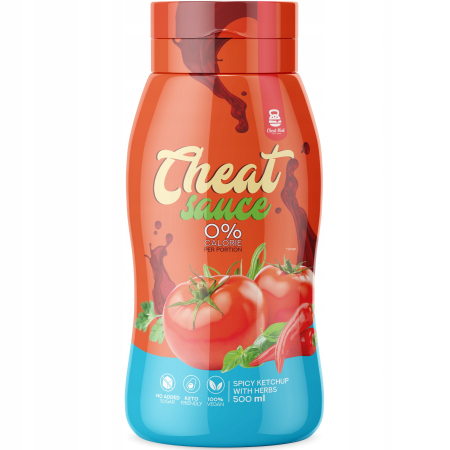 Unturi & Topping-uri - Ketchup picant, Cheat Meal, Cheat sauce, Spicy Ketchup with herbs, 500ml