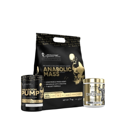 Stack-uri - Kevin Levrone Anabolic Stack - Gainer Anabolic Mass 7kg + Pre-workout Shaaboom Pump 385gr + Creatina monohidrata Gold Creatine 300gr