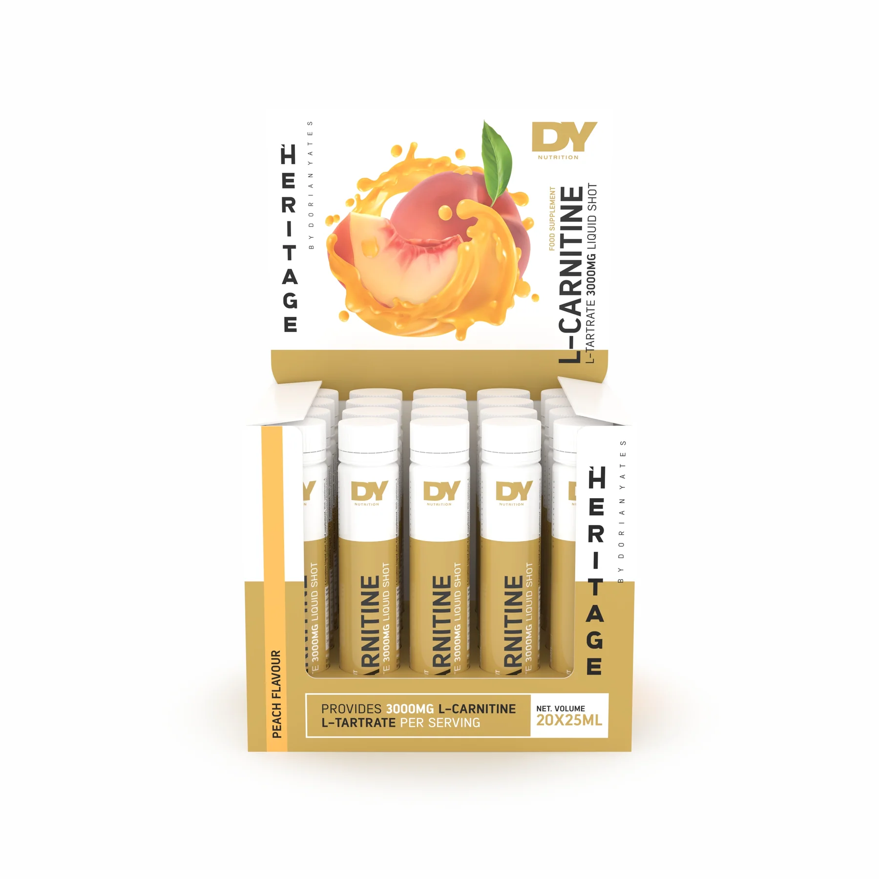 Promotii - Carnitina, DY Nutrition, L-Carnitine L-Tartrat, 20 de fiole de 25ml