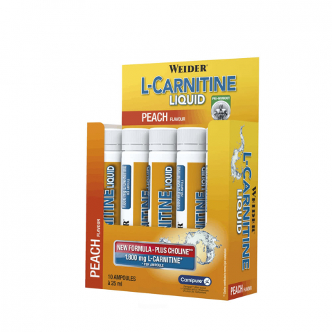 Slabire si definire - Carnitina lichida, Weider, L-Carnitine Liquid, 20 de fiole