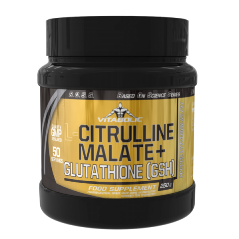 Pre-workout - Citrulina + Glutation, Vitabolic, L-Citrulline Malate + Glutathione GSH, 250 de grame, pudra