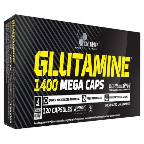 Aminoacizi - Glutamina, Olimp Sport Nutrition, Glutamine 1400 Mega Caps, 120 de capsule