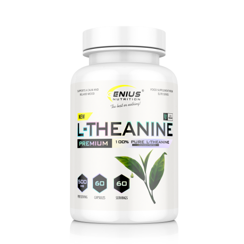 Sanatate generala - Teanina, Genius Nutrition, L-Theanine, 60 de capsule