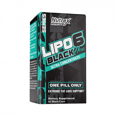 Slabire si definire - Arzator de grasimi special pentru femei, Nutrex, Lipo 6 Black Hers Ultra Concentrate, 60 de capsule