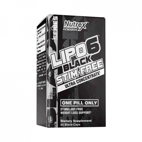Slabire si definire - Arzator de grasimi fara cofeina, Nutrex, Lipo 6 Black Stim Free, 60 de capsule