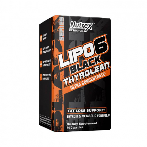 Slabire si definire - Arzator de grasimi, Nutrex, Lipo 6 Black Thyrolean Ultra Concentrate, 60 de capsule