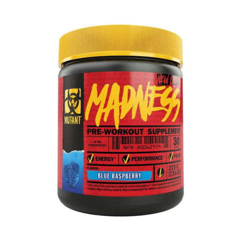 Pre-workout - Pre-workout, Mutant, Madness, 225 de grame, pudra