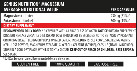 Magneziu, Genius Nutrition, 90 de capsule [1]
