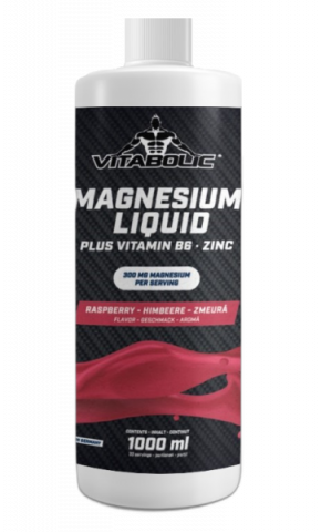 Magneziu - Magneziu lichid, Vitabolic, Magnesium Liquid, sticla de 1 litru