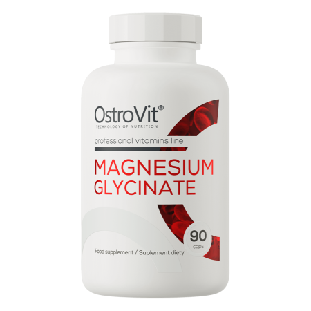 Vitamine si minerale - Magneziu bisglicinat, OstroVit, Magnesium Glycinate, 90 de capsule