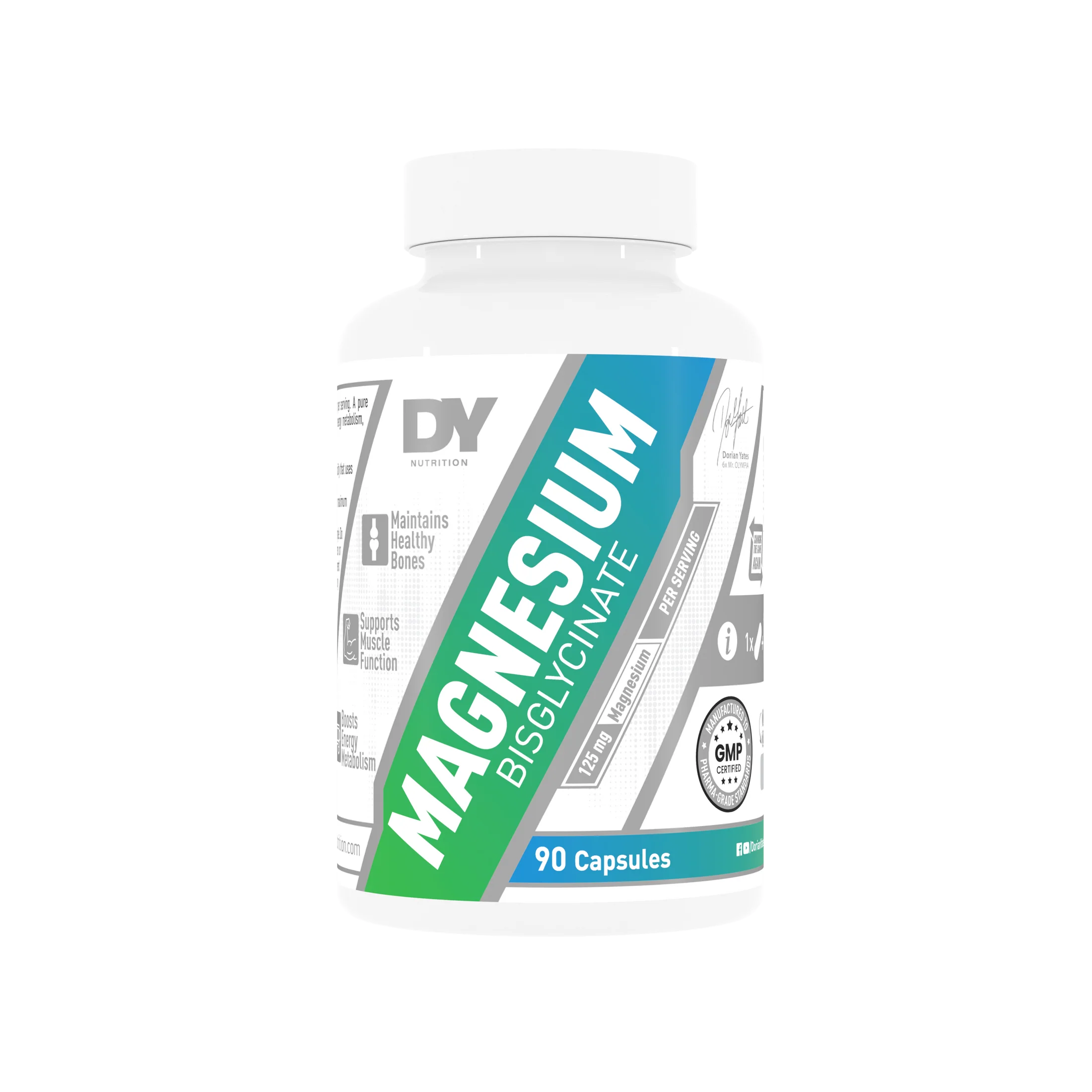Sanatate generala - Magneziu, DY Nutrition, Magnesium Bisglycinate, 90 de capsule