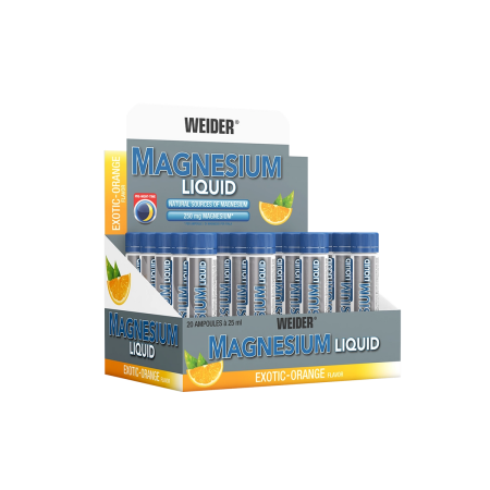 Vitamine si minerale - Magneziu lichid, Weider, Magnesium Liquid, 20 de fiole