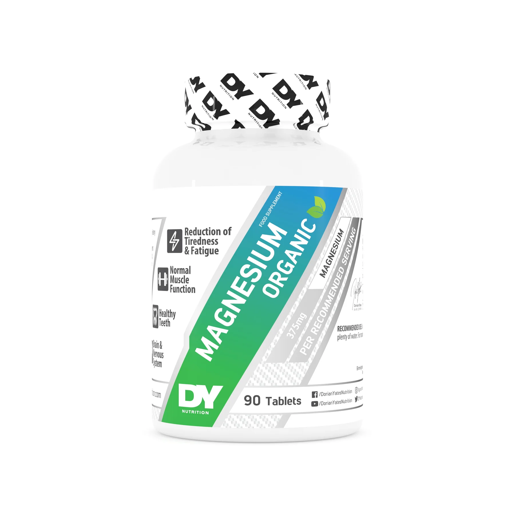 Sanatate generala - Magneziu, DY Nutrition, Magnesium Organic, 90 de tablete