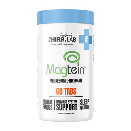 Magneziu - Magneziu Treonat, Hiro.Lab, Magtein® Magnesium L-Threonate, 30 de portii, 60 de tablete