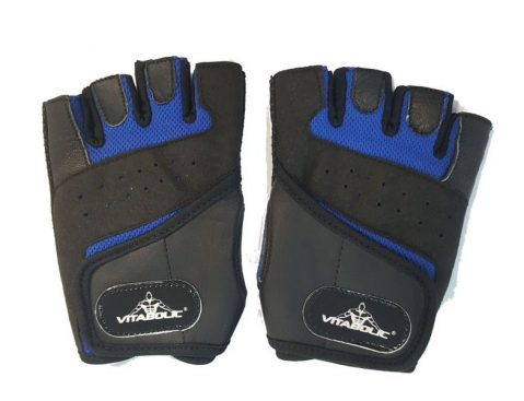 Accesorii - Manusi imprimate negru-albastru, Vitabolic