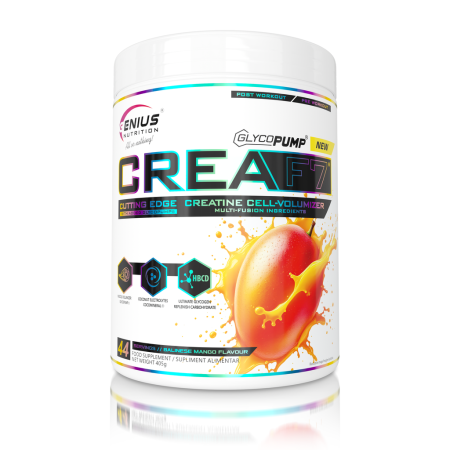 Matrice de creatina, Genius Nutrition, Crea F7, 405 grame, pudra [0]