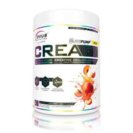 Matrice de creatina, Genius Nutrition, Crea F7, 405 grame, pudra [0]