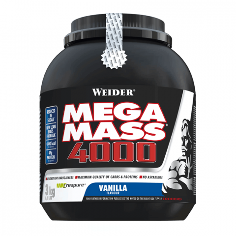 Gainer - Gainer, Weider, Mega Mass 4000, 3kg, pudra proteica