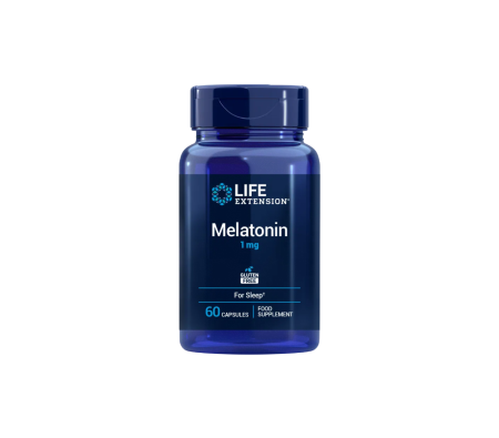 GH Support - Melatonina, Life Extension, Melatonin 1mg, 60 de capsule