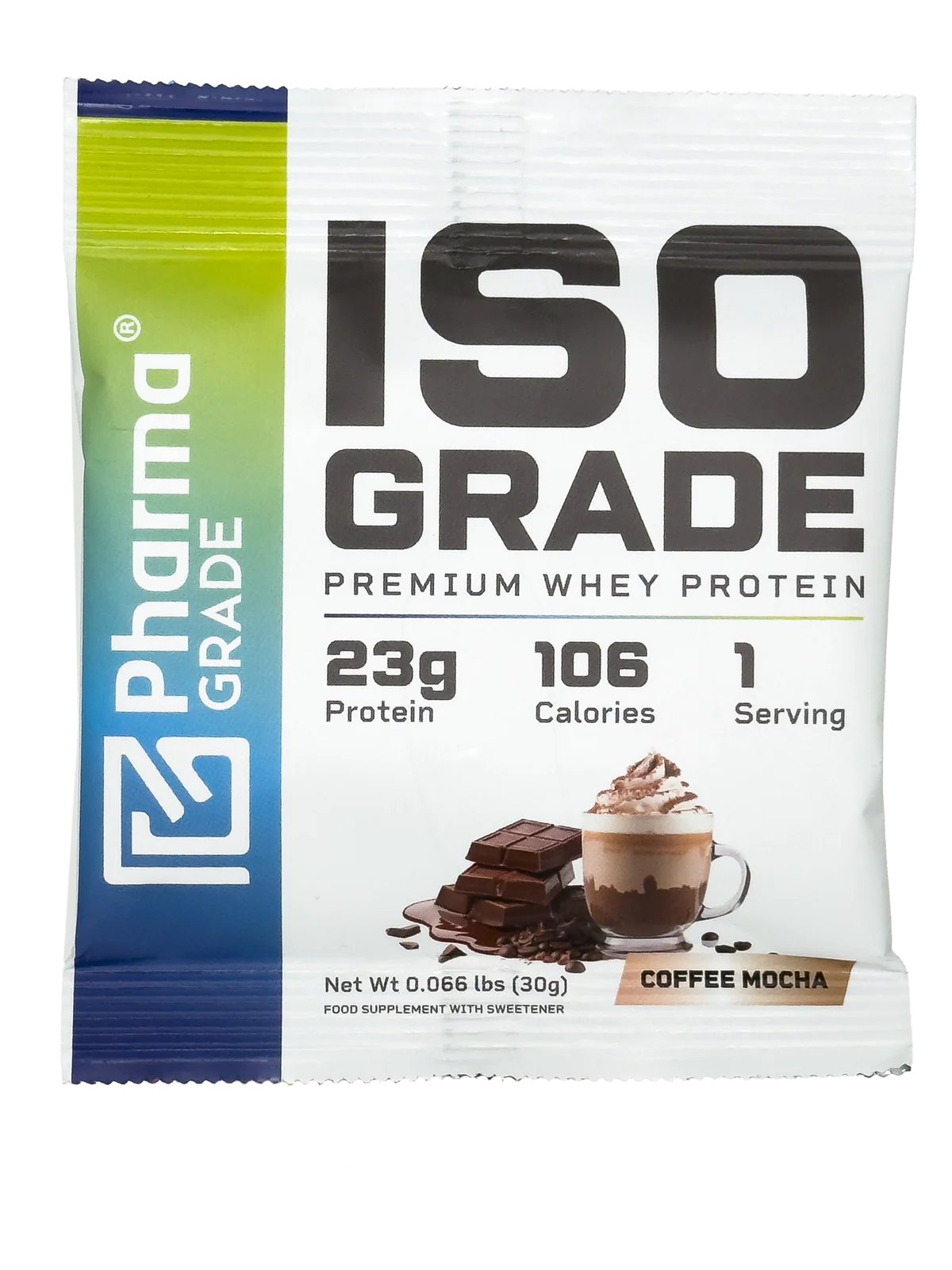 Monoportie de izolat proteic, Pharma Grade, ISO Grade Premium Whey Protein, plic de 30 de grame, pudra proteica [0]