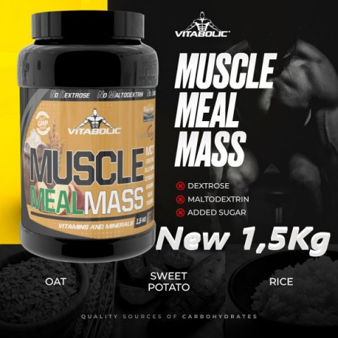 Inlocuitor de masa, Vitabolic, Muscle Meal Mass, 1.5kg, pudra [1]