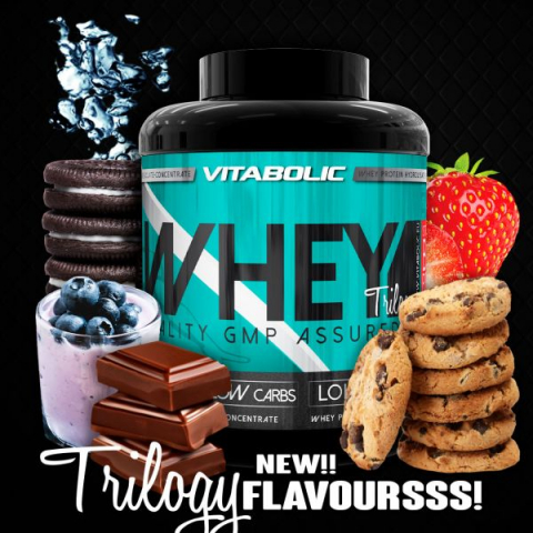 Blend de proteina, Vitabolic, New Whey Trilogy, 2 Kg, pudra proteica [3]