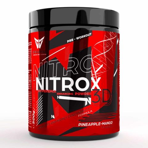 Pre-workout - Pre-workout, Prime, NITROX 3D, 500 de grame, pudra