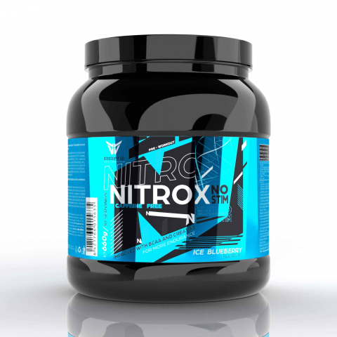 Fara cofeina, non-stim - Pre-workout fara cofeina, Prime, Nitrox NO-STIM, 660 de grame, pudra