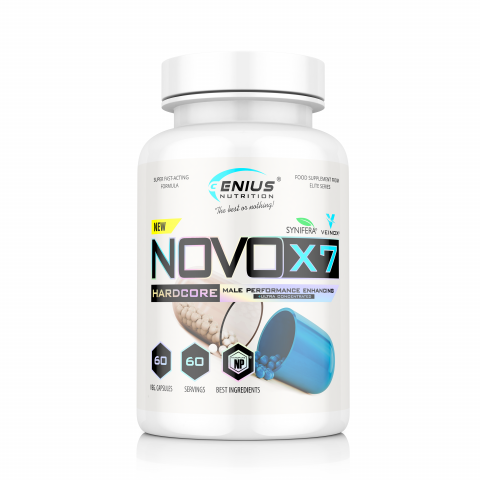 Stimulatoare hormonale - Optimizator de testosteron, Genius Nutrition, Novo-X7, 60 de capsule