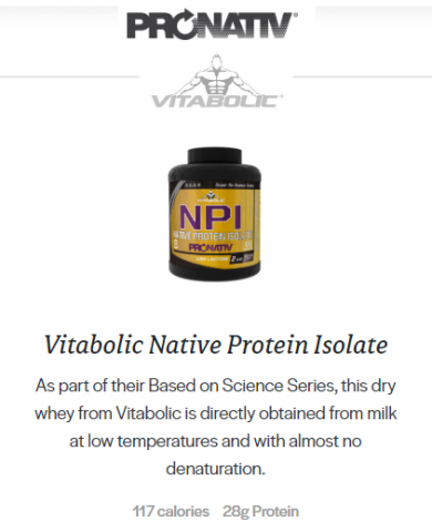 Izolat proteic, Vitabolic, NPI Pronativ, 900 de grame, pudra proteica [2]