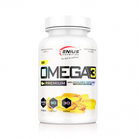 Omega 3 - Omega 3, Genius Nutrition, 90 de capsule moi