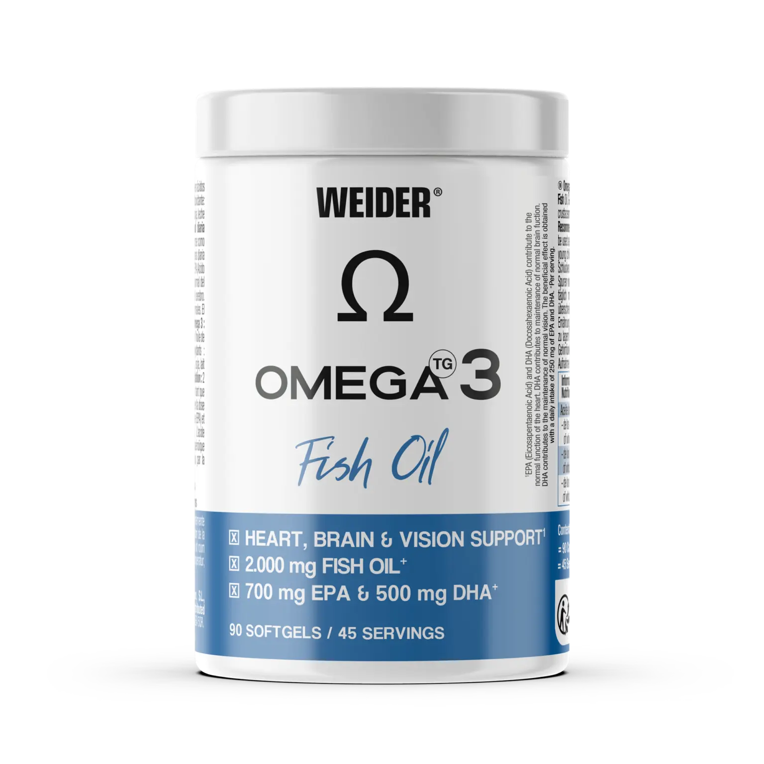 Omega 3 - Ulei de peste, Weider, Omega 3 Fish Oil, 90 de capsule