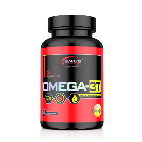 Omega 3 - Omega 3, Genius Nutrition, Omega-3T, 100 de capsule moi