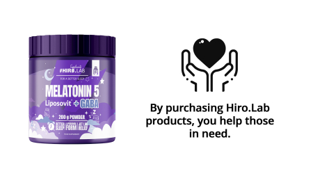 Optimizator somn, Hiro.Lab, Melatonin 5 Liposovit + GABA, 200 de grame, pudra [3]
