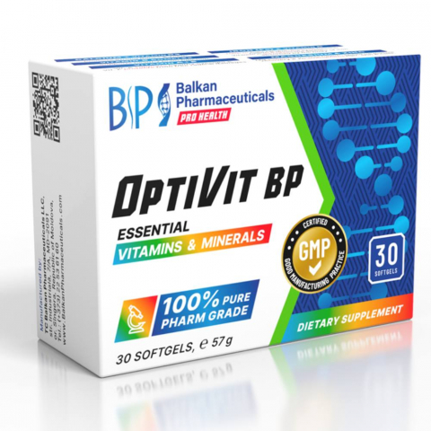 Magneziu - Complex de vitamine esentiale, Balkan Pharmaceuticals, Optivit BP, 30 de capsule moi