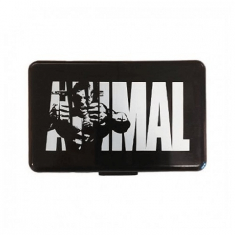 Manusi - Cutie pastile, Universal, Pill box cu 3 compartimente, Black