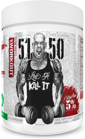 Pre-workout si performanta - Pre-workout, 5% Rich Piana, 51 50, 375 de grame, pudra