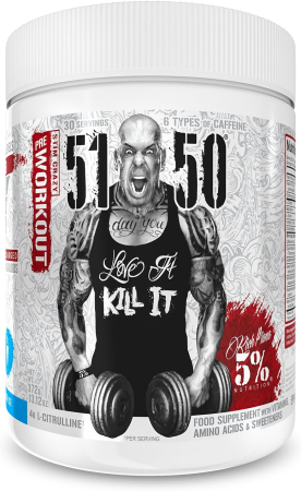 Pre-workout cu cofeina - Pre-workout, 5% Rich Piana, 51 50, 375 de grame, pudra