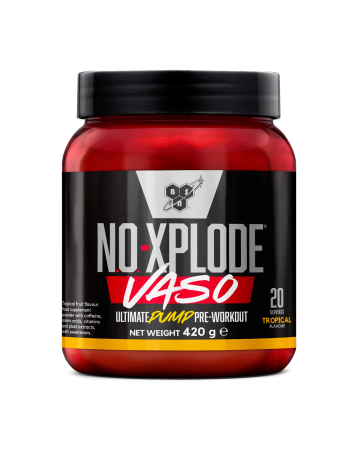Cu cofeina - Pre-workout, BSN, N.O. - Xplode Vaso, 420 de grame, pudra