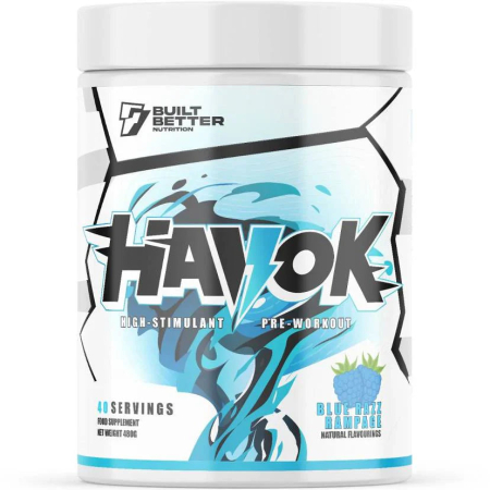 Pre-workout cu cofeina - Pre-workout, Built Better Nutrition, Havok, 480 de grame, pudra