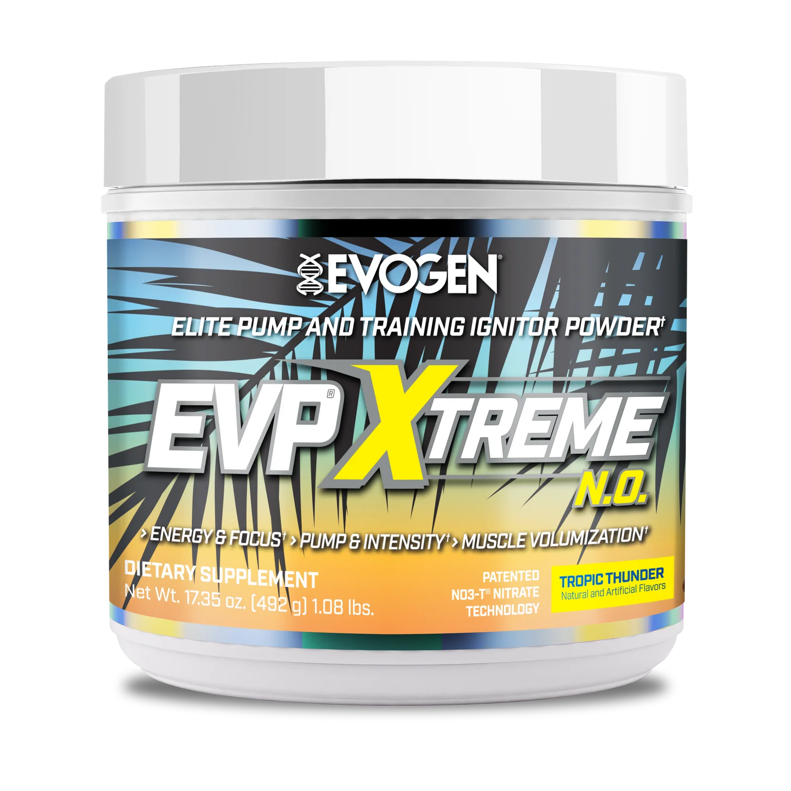 Cu cofeina - Pre-workout, Evogen, EVP Xtreme N.O., 480 de grame, pudra
